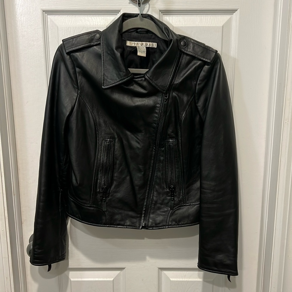 Rezrekshn by Esther Chen 100% Leather Moto Jacket!